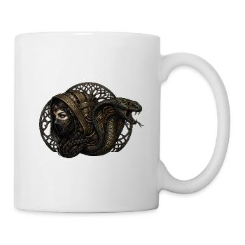 Ouroboros Schlange und Schatten - Tasse - Weiß - Rechts
