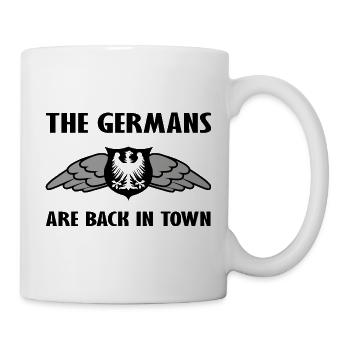 Deutschland und Sachsen Fanshirt - Tasse - Weiß - Rechts
