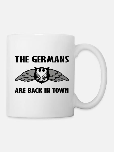 Deutschland und Sachsen Fanshirt - Tasse - Weiß