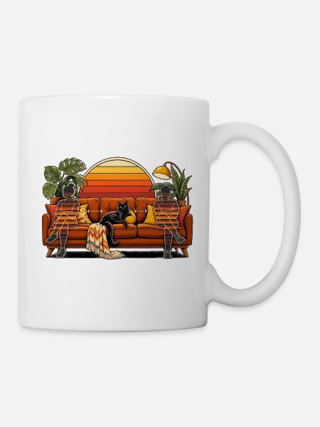 SOCIAL DISTANCING SEIT IMMER - Lustiger Spruch - Tasse - Weiß