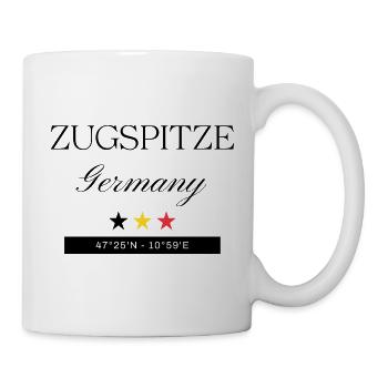 Zugspitze Deutschland Souvenir – Reise - Tasse - Weiß - Rechts