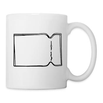 Ticket handgezeichnet - Tasse - Weiß - Rechts