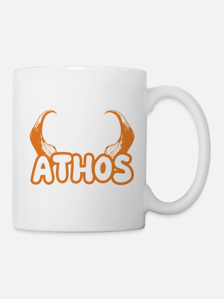 Athos als Teufel - Tasse - Weiß