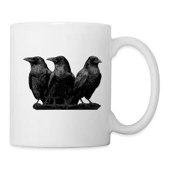 Raben - Tasse - Weiß - Rechts