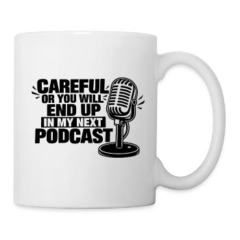 Podcaster & Content Creator – Podcast-Moderator & Radio - Tasse - Weiß - Rechts