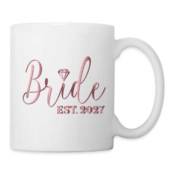 Hochzeitsbraut 2027 - Tasse - Weiß - Rechts