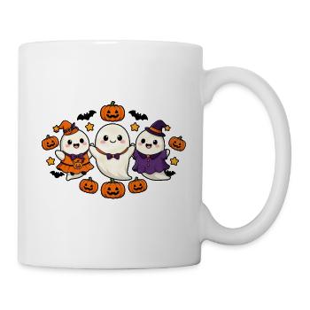 Kawaii Halloween Geister Cute Ghosts - Tasse - Weiß - Rechts