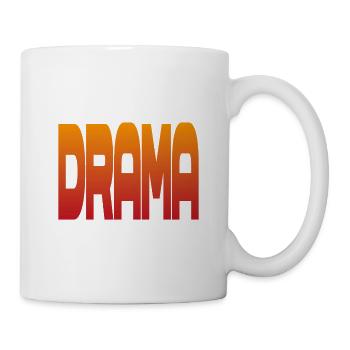 Drama Gradient Schrift - Tasse - Weiß - Rechts