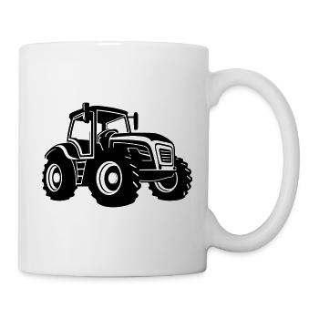 Traktor Landmaschine Symbol - Tasse - Weiß - Rechts