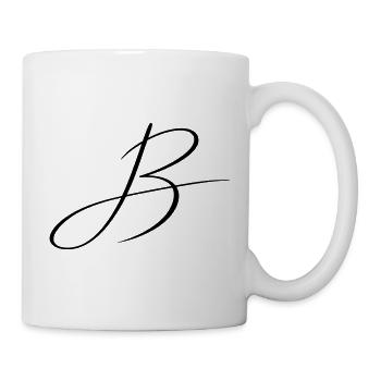Name mit B Initiale für Ben Benjamin Bastian - Tasse - Weiß - Rechts