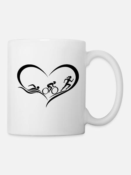 Triathlon-holic - Tasse - Weiß