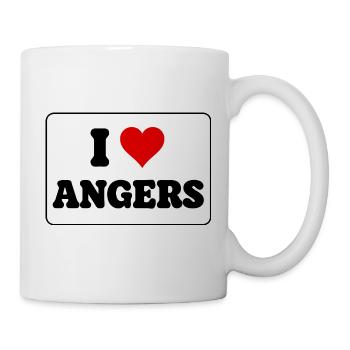 I Love Angers – Fan von French City - Tasse - Weiß - Rechts