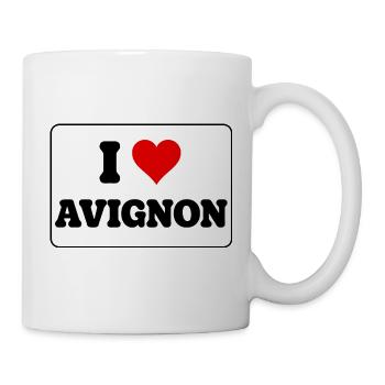 Ich liebe Avignon Ich liebe Avignon Fan French City - Tasse - Weiß - Rechts