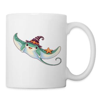 Mantarochen mit Muschelhexenhut - Tasse - Weiß - Rechts