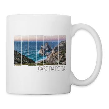 Cabo da Roca in Portugal mit Praia da Ursa Strand - Tasse - Weiß - Rechts