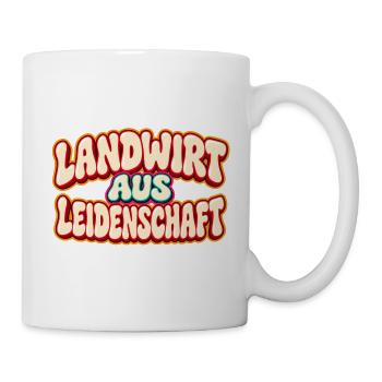 Landwirt Aus Leidenschaft - Tasse - Weiß - Rechts