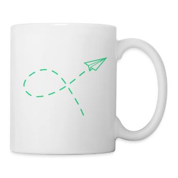 Papierflug Neon Reise - Tasse - Weiß - Rechts