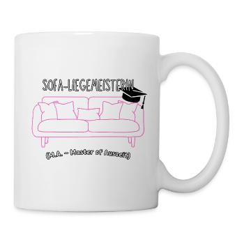 Sofa-Liegemeisterin - Tasse - Weiß - Rechts