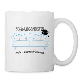 Sofa-Liegemeister: Master der Auszeit - Tasse - Weiß - Rechts