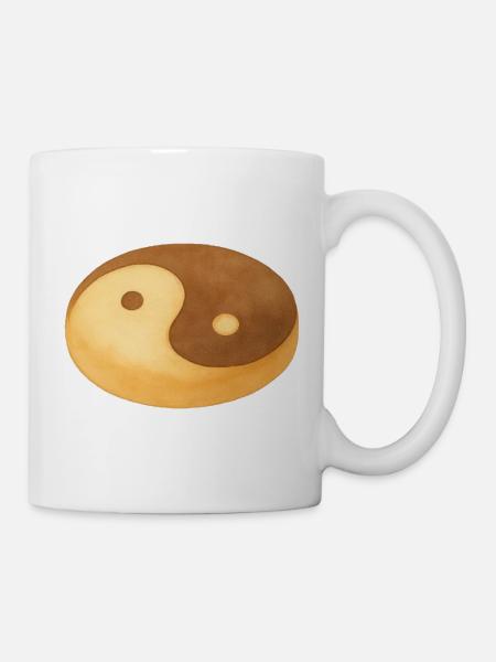 Yin-Yang-Keks - Tasse - Weiß