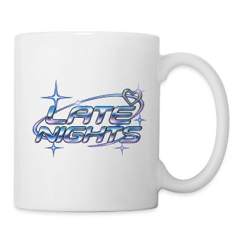 Late Nights Neon Chrome - Tasse - Weiß - Rechts
