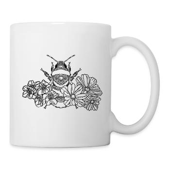 Biene mit Blumen || annie. - Tasse - Weiß - Rechts