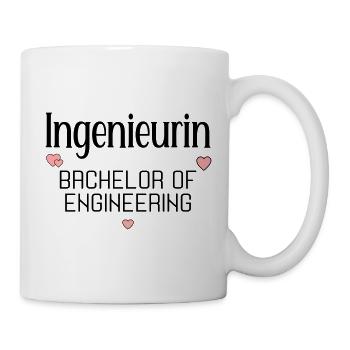 Studium Ingenieurwissenschaften Ingenieurin - Tasse - Weiß - Rechts