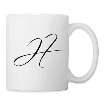 Name mit Anfangsbuchstabe H Hannah Henry Henrik - Tasse - Weiß - Rechts