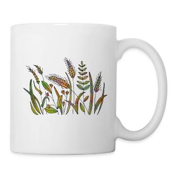 Gras - Tasse - Weiß - Rechts