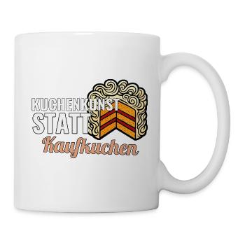 Hobbybäcker Geschenk für den ersten Festkuchen - Tasse - Weiß - Rechts
