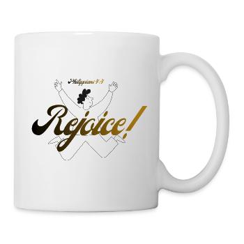 Freue dich immer im Herrn - Tasse - Weiß - Rechts