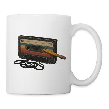 Liebhaber von 90er 80er Retro-Kassettenmusik - Tasse - Weiß - Rechts
