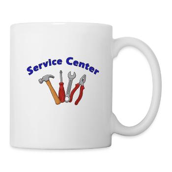 Service Center - Tasse - Weiß - Rechts