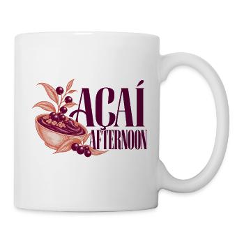 Acai Afternoon Botanischer Aufnäher mit Acai Bowl - Tasse - Weiß - Rechts