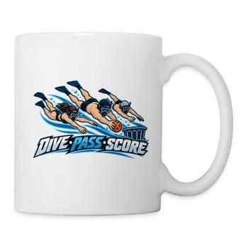 Dive Pass Score Wassersport Action - Tasse - Weiß - Rechts
