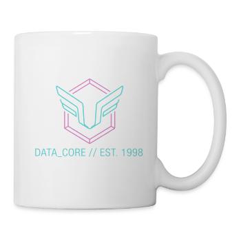 Cyberpunk & Synthwave Symbol Data Core 1998  - Tasse - Weiß - Rechts