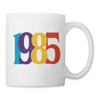 Geboren 1985 Geburtstagsgeschenk Geburtstag 85 - Tasse - Weiß - Rechts