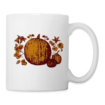 kürbisse - Tasse - Weiß - Rechts