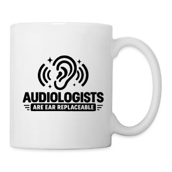 Audiologe, Audiologie, Sprachtherapeut, Ohrarzt, - Tasse - Weiß - Rechts