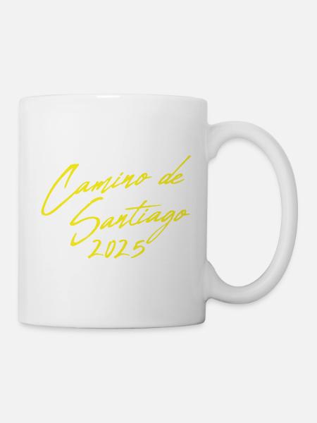 Jakobsweg 2026 buen camino Muschel - Tasse - Weiß