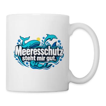 Meeresschutz Ozeanfreund Meerestiere - Tasse - Weiß - Rechts