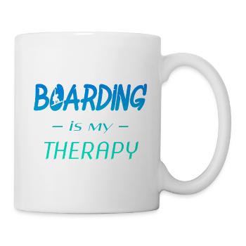 Boarding Therapy: Surf Vibes - Tasse - Weiß - Rechts