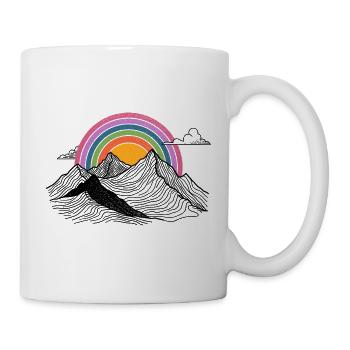 Mountains - Tasse - Weiß - Rechts
