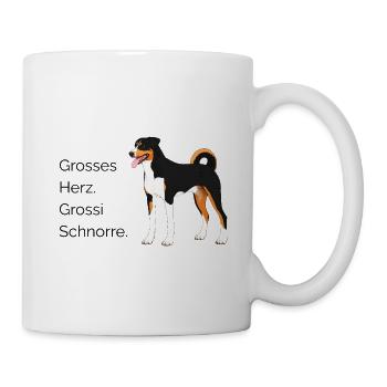 Grosses Herz Grossi Schnorre - Tasse - Weiß - Rechts