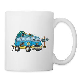 Schweden Camper Wohnmobil - Tasse - Weiß - Rechts