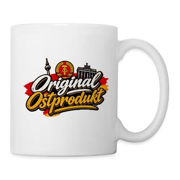 Original Ostprodukt DDR Nostalgie Fernsehturm - Tasse - Weiß - Rechts