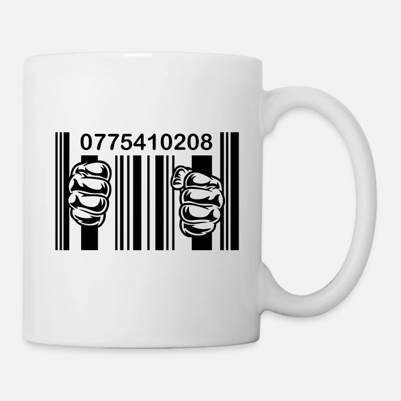 PRISON BARCODE - Tasse - Weiß
