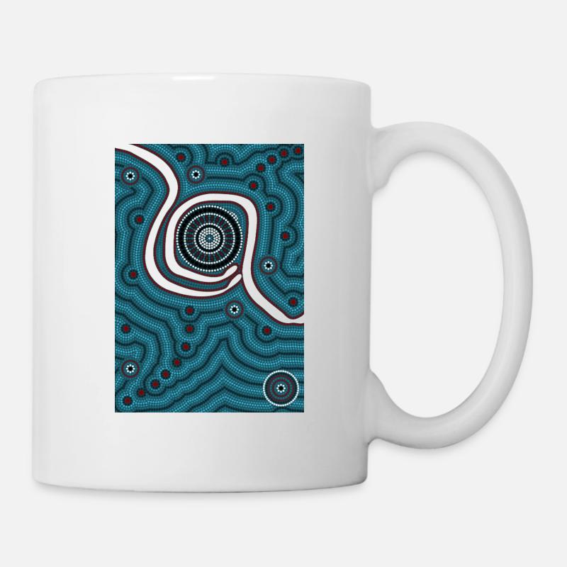Au milieu de nulle part - à travers - Mug blanc - blanc