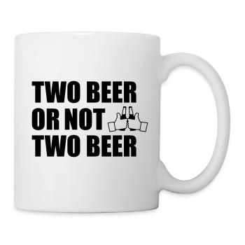 Two Beer Or Not two beer - Mug blanc - blanc - Droite