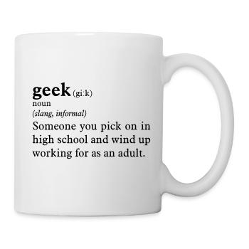 Geek definition - Mug blanc - blanc - Droite